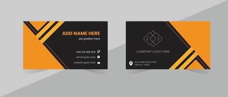 Modern business card design and creative template design vector