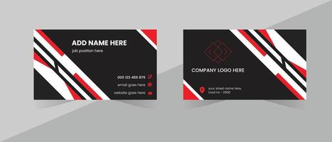 Unique business card design, and professional business card design vector