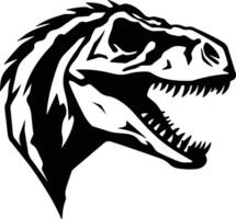 precious Black silhouette of Thecodontosaurus head vector