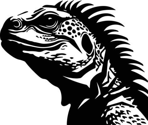 sweet Black silhouette of Doedicurus head