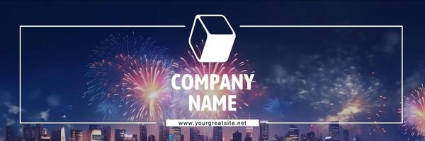 New Year Themed Company Pages template