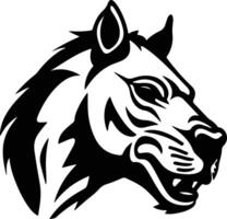 enchanting Black silhouette of Hyracotherium head vector