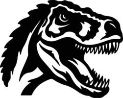 enchanting Black silhouette of Thecodontosaurus head vector