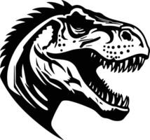 charming Black silhouette of Thecodontosaurus head vector