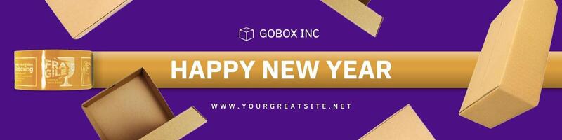 New Year Package Company Page for LinkedIn Cover template