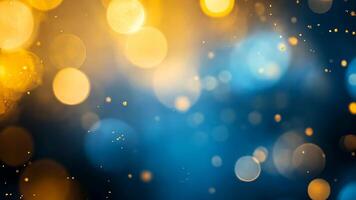 Sparkling particles and bokeh lights on abstract background create a magical and festive ambiance video
