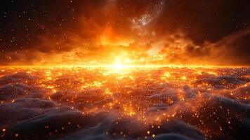 Dynamic Light Ray Motion with a Starburst Design and Glowing Speed Effects for Creative Illustrations photorealistic video