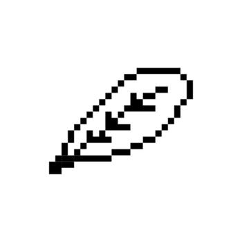 tiny leaf outline vector