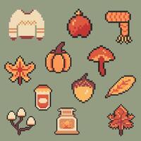 autumn bundle set vector