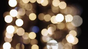 Polygonal Bokeh Lens Flare Overlay for Wedding, Party, Christmas Footages. Shiny Leak Light Effect with Soft Depth Focus, 4K Animated Abstract Background video
