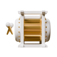 Bedug 3D Render Design Element Side Flat View png