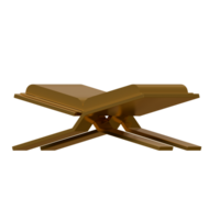 Quran 3D Render Design Element Side View png