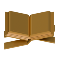 Quran 3D Render Design Element Top View png