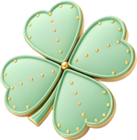 Stunning Four-leaf clover icon for marketing and branding. . png