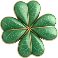 Artistic Four-leaf clover icon for web and branding. . png