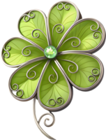 Elegant clover leaf clipart for professional design work. . png