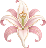 Unique Lily flower icon for creative design applications. . png