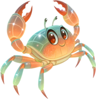 Fun and adorable cartoon crab clipart with lively designs. . png