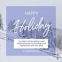 End of Year Holiday Greetings  template