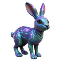 Nebula Rabbit 3D Render png