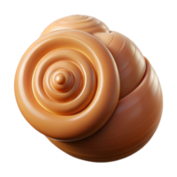 Abstract 3D Render of a Spiral Shell png