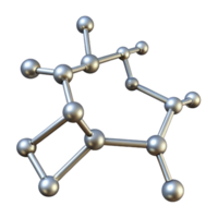 3D Model of a Complex Molecule png
