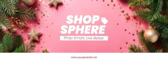 Christmas themed e-commerce page template