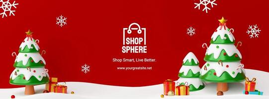 Christmas themed e-commerce page template