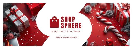Christmas themed e-commerce page template