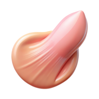 Peach Abstract 3D Render png