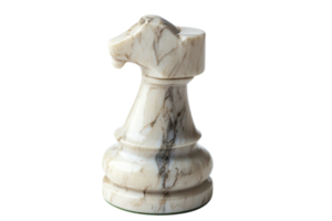 Decorative marble chess piece designed as a knight displayed against a plain background png