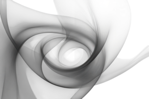 Elegant black and white swirl design showcasing flowing curves and soft textures in a seamless abstract composition png