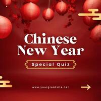 Trivia Chinese New Year Instagram Post template