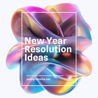 New Year Resolution Ideas for Instragram Post template