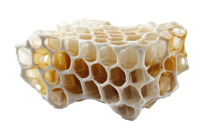 Natural honeycomb structure showcasing beeswax and honey collected from a beehive png