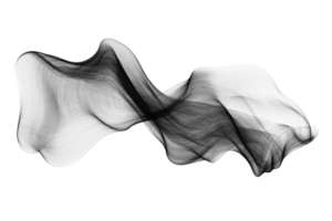 Flowing black and white abstract design showcasing elegant movement and grace in a dynamic form png