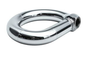 High-quality chrome exhaust pipe showcasing sleek design and functionality for automotive enthusiasts and modifications png
