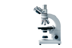 Innovative microscope showcasing advanced technology in a laboratory setting for scientific research and exploration png
