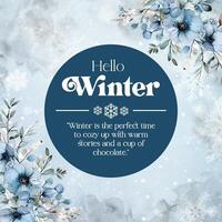 Winter Season Greeting Instagram Post template