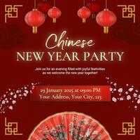Classic Red Chinese New Year Instagram Post template