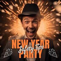 Safety Tips for New Year Party Instagram Post template