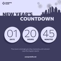 New Year's Countdown Post template
