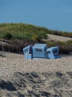 blue beach chairs photo
