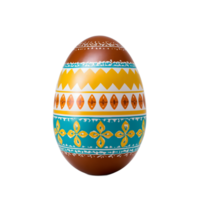 An easter egg with a colorful pattern on it png