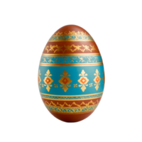 An easter egg with a gold and blue design png
