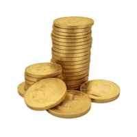 Pile of gold coins png