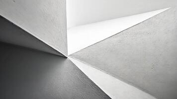 Crafting intricate geometric abstract shapes background, white paper sheets form modern and elegant designs with highlighted and shadowed areas video