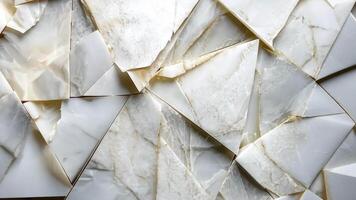 Crafting intricate geometric abstract shapes background, white paper sheets form modern and elegant designs with highlighted and shadowed areas video
