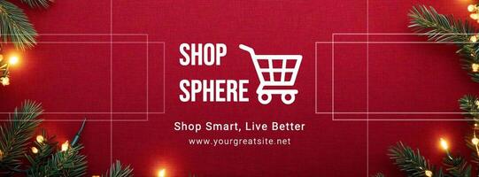 Christmas themed e-commerce page template