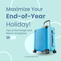 End Of Year Holiday Infographic template